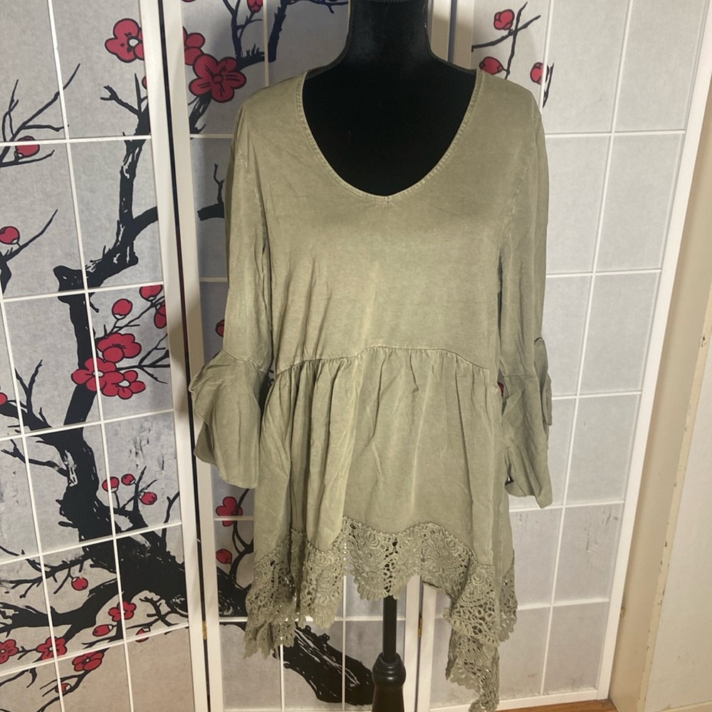 XL Indigo Thread Olive green